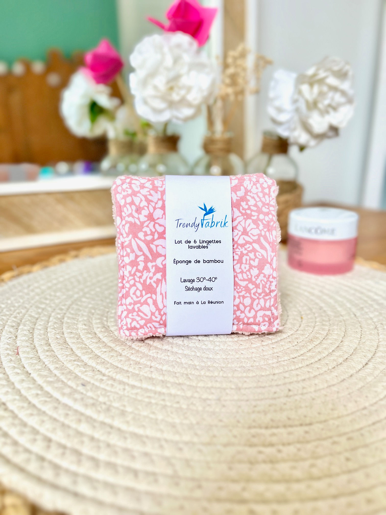 Lot de 6 lingettes lavables