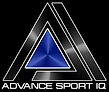 Two triangles and a line for the logo of Advanced Sport IQ