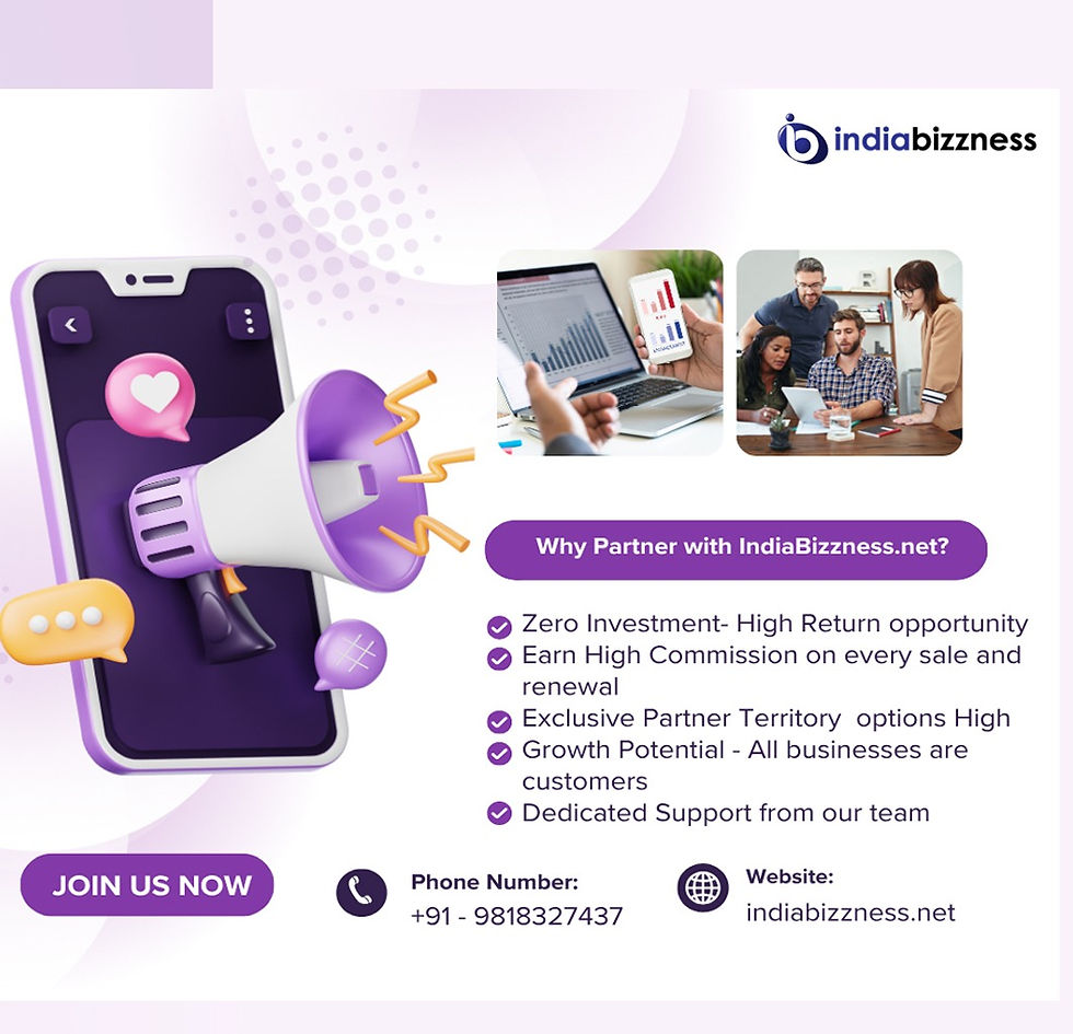Become a Channel Partner with IndiaBizzness.net – Unlock Big Earnings by Empowering Local Businesses!
