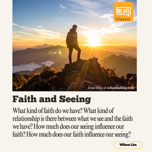 Faith and Seeing