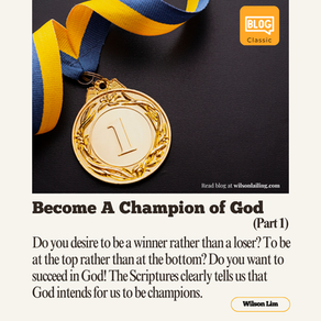 Become a Champion of God (Part 1)