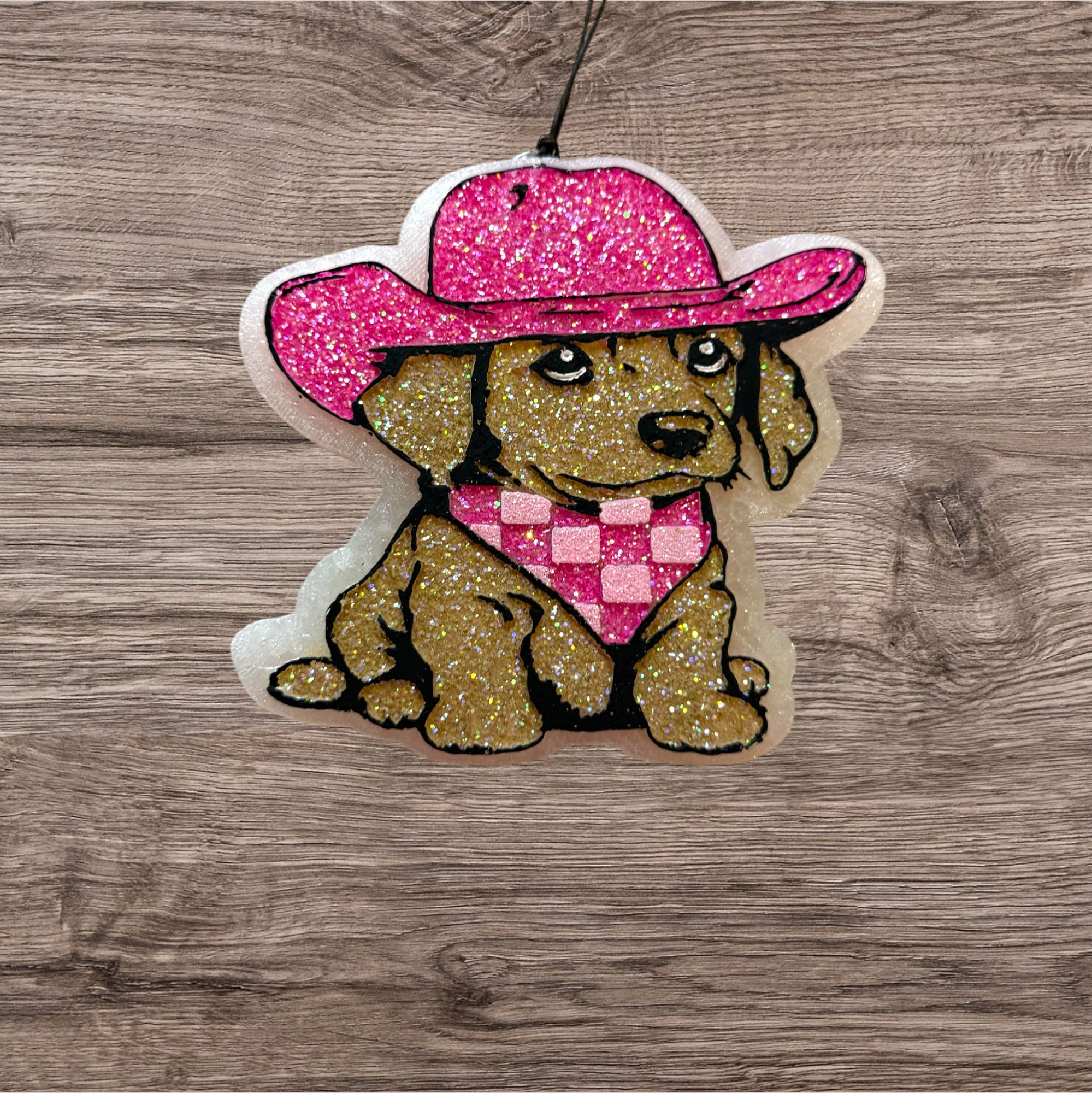 Western dog (with glitter)