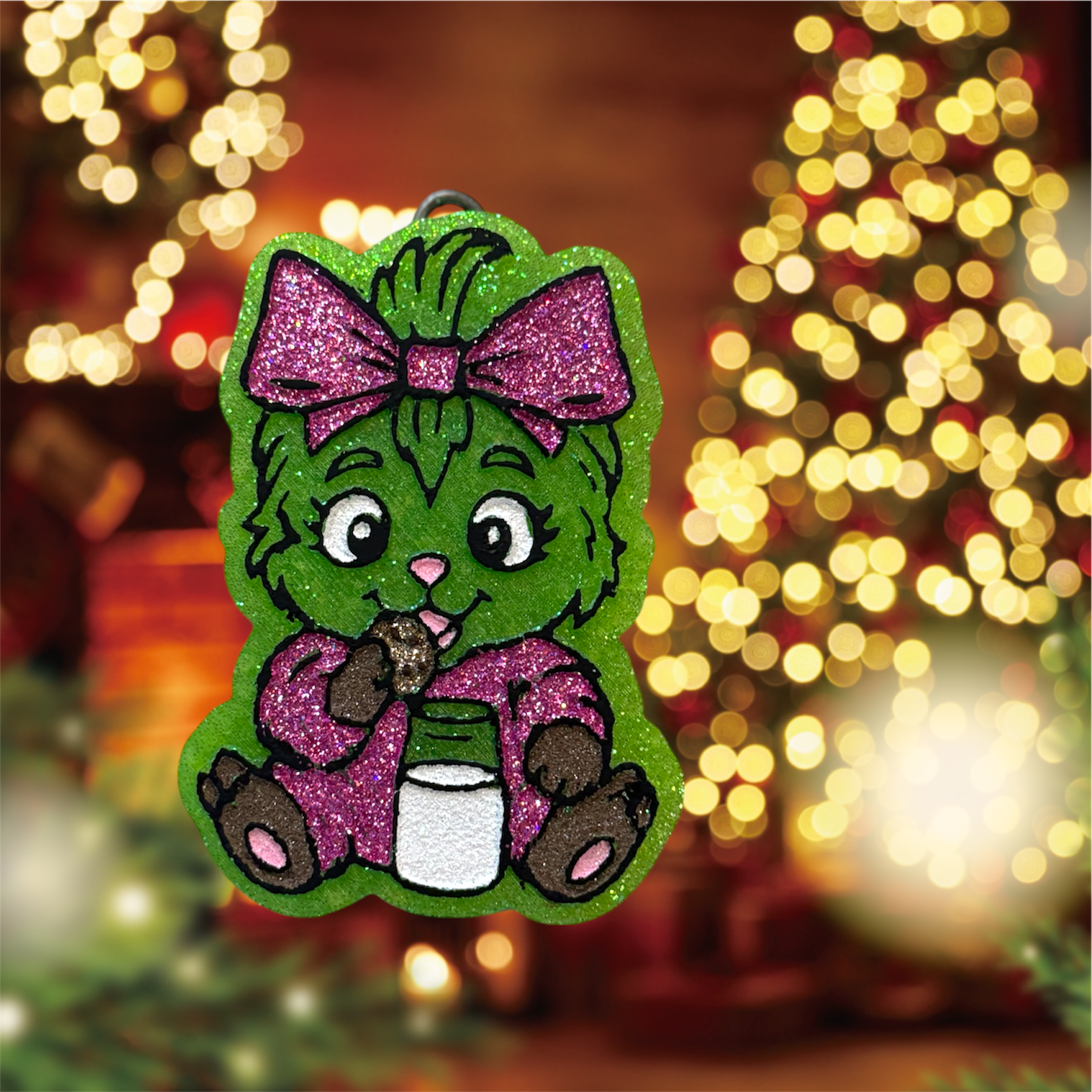 Baby Grinch (with glitter)