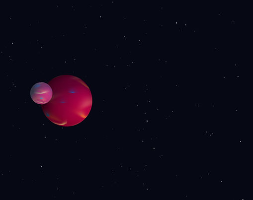 Planet Floating in space