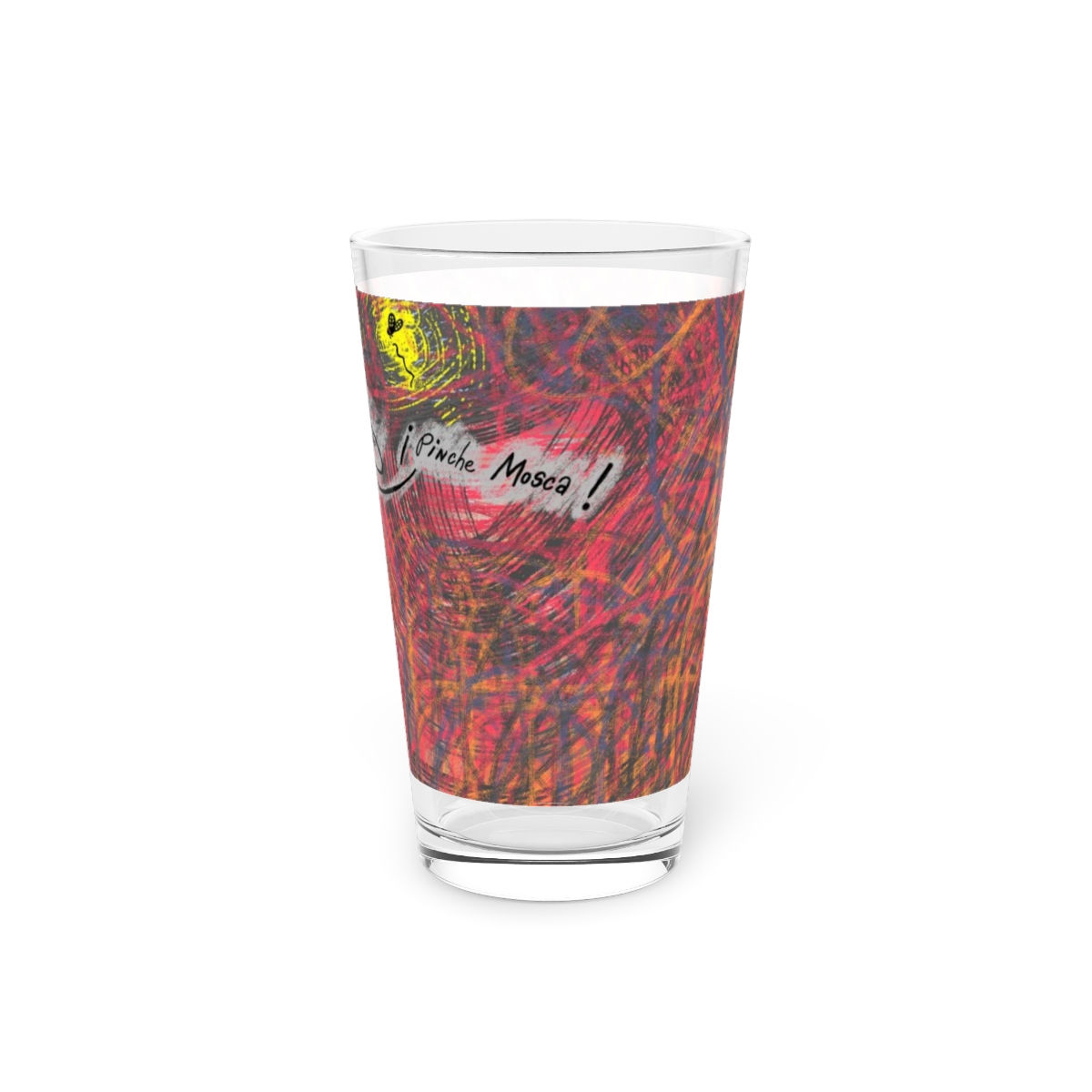 Pinche Mosca_Pint Glass, 16oz