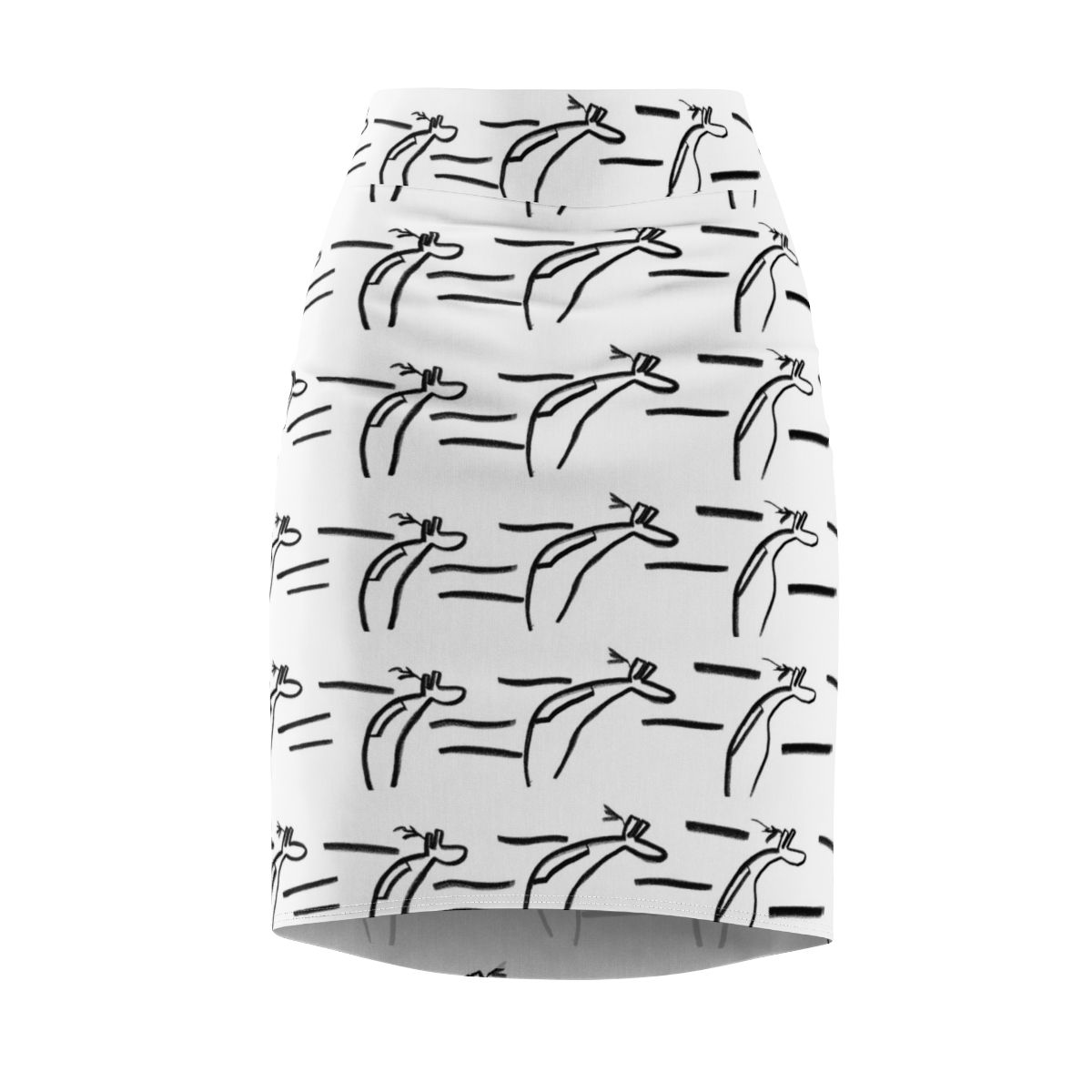 The runner TB_A.K.A. N.L_Women's Pencil Skirt (AOP)