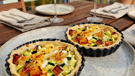 ​Tartelette Courgette, Chèvre & Miel : Le Déjeuner Healthy