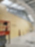 Metal stud partition with sterling osb board and plasterboard in a commercial warehouse