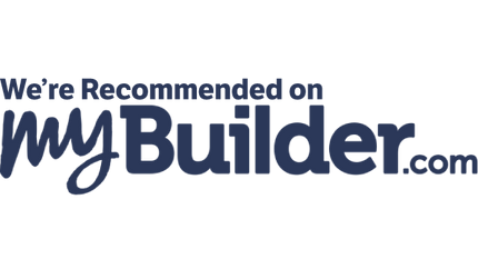 We're recommended on MyBuilder.com in blue text