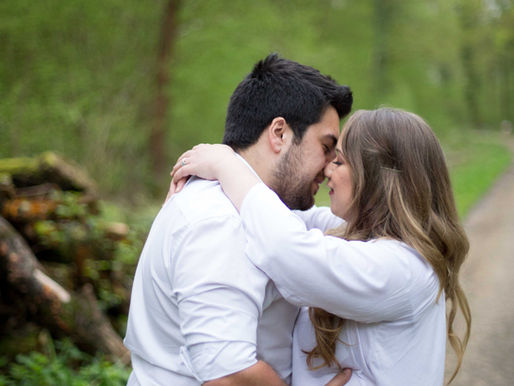 Engagement Shoot at Sidney woods, Dunsfold, Surrey- Karys + Tom
