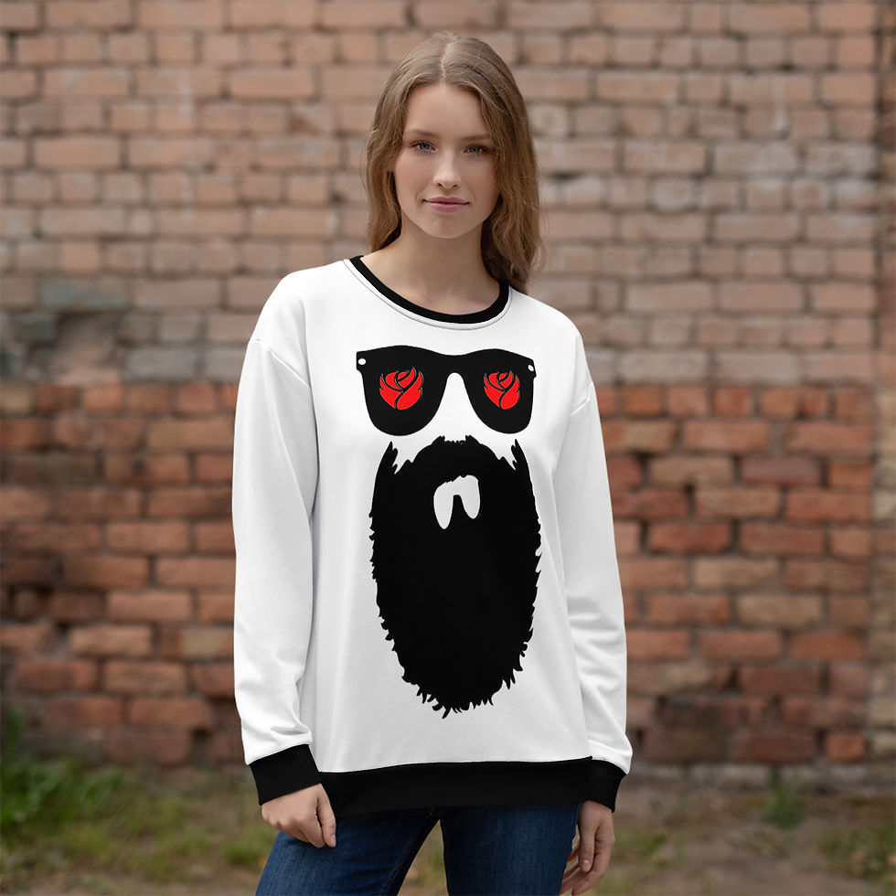 Miniature : Bearded Rose Unisex Sweatshirt