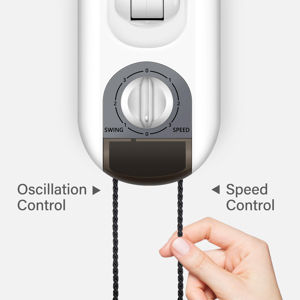 サムネイル： Simple Deluxe Household Wall Mount Fans 16 Inch Adjustable Tilt, 90 Degree, 3 Sp