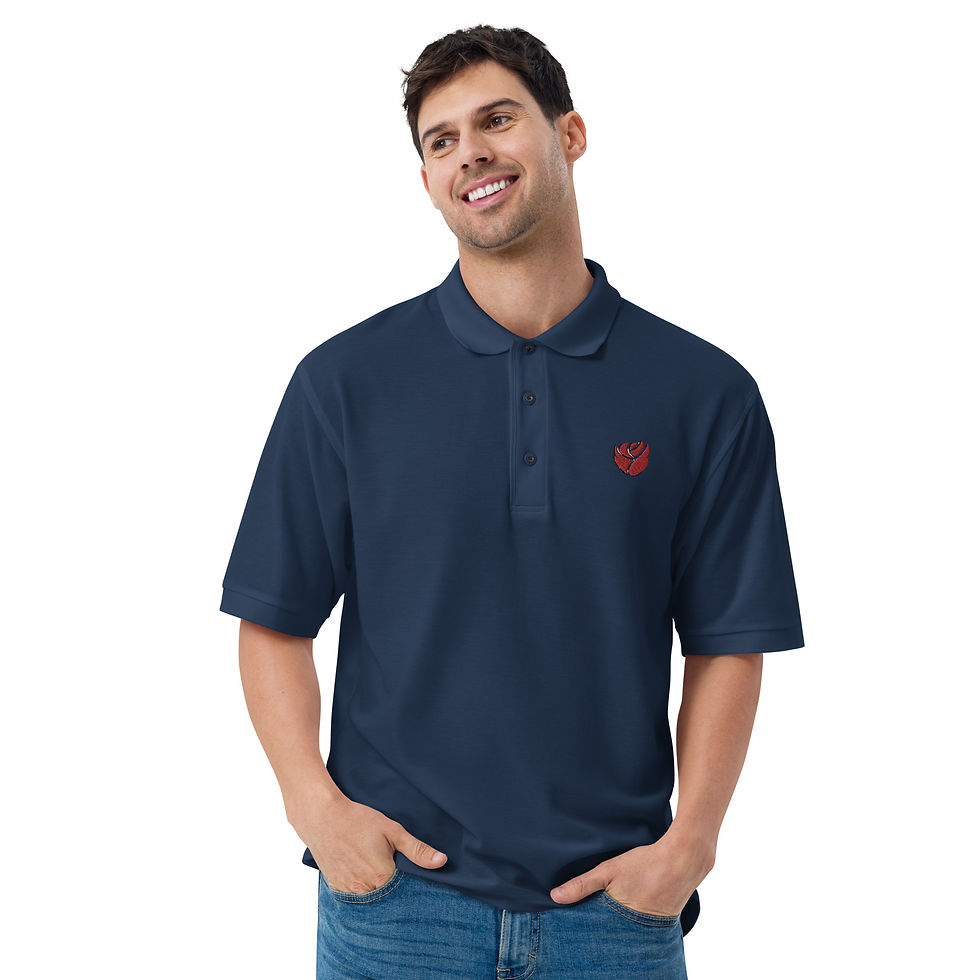 Miniature : Tribal RoseMen's Premium Polo