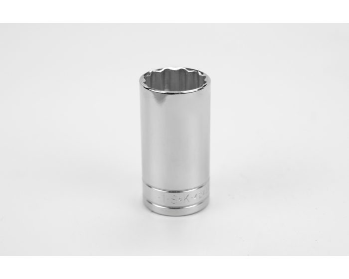 S-K 42432 1in 3/8in Dr 12 Point Fract Dp Chrome Socket