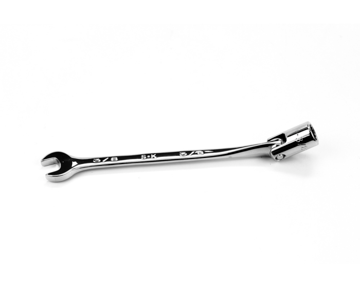 S-K 88812 3/8in 12 Pt Fract Flex Comb Chrome Wrench