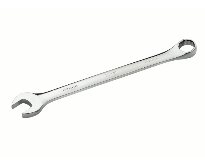 S-K 88616 1/2in 6 Pt Fract Long Comb Chrome Wrench
