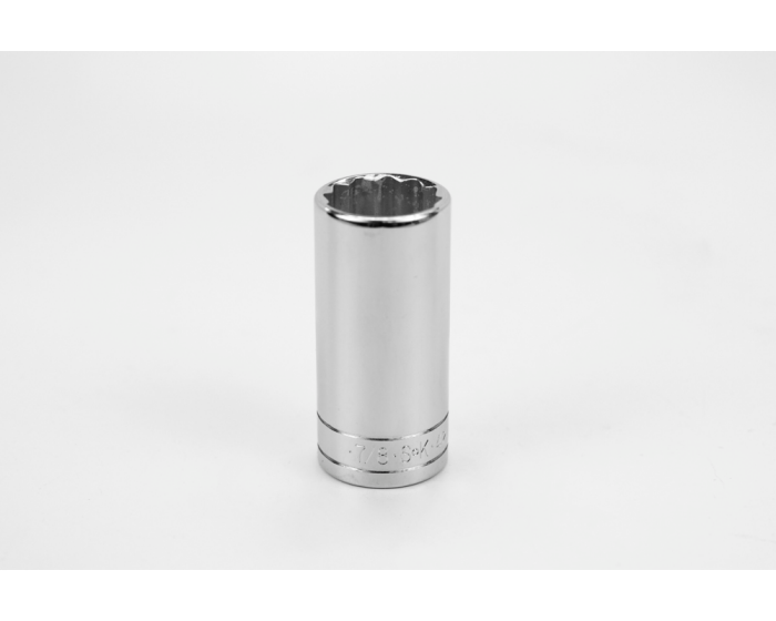 S-K 42428 7/8in 3/8in Dr 12 Pt Fract Dp Chrome Socket