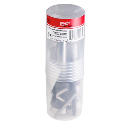 Milwaukee 49-57-0025 #3 Morse Taper to Weldon Shank Arbor