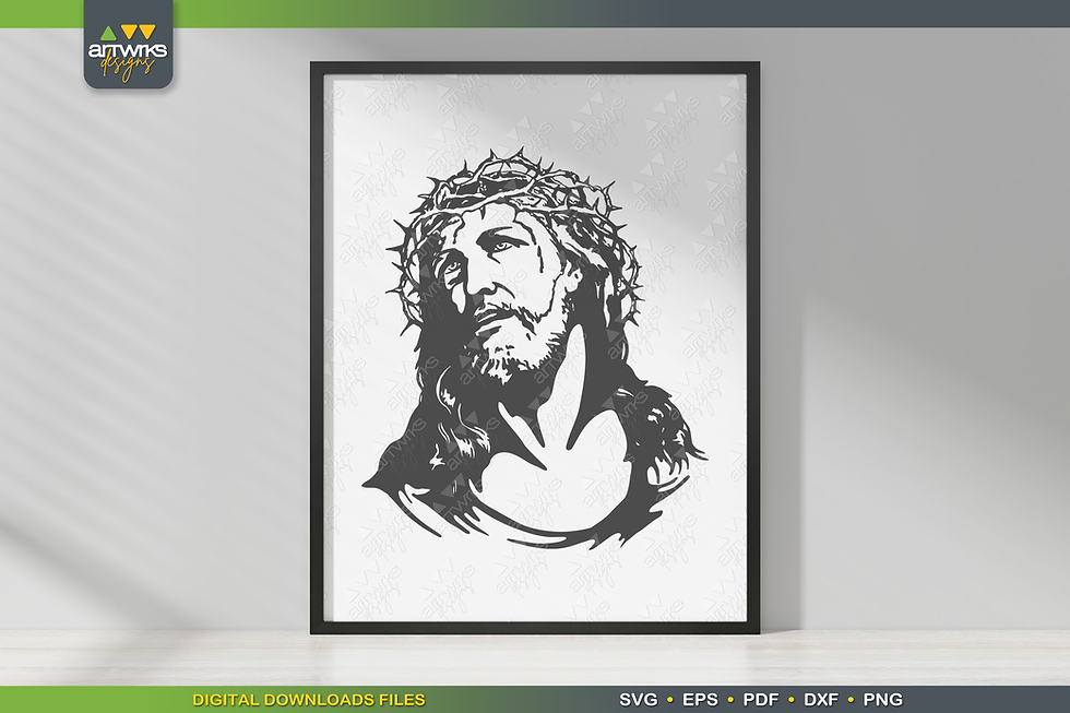 Thumbnail: Crown Of Thorns Jesus Christ SVG Files For Cricut Religious SVG file