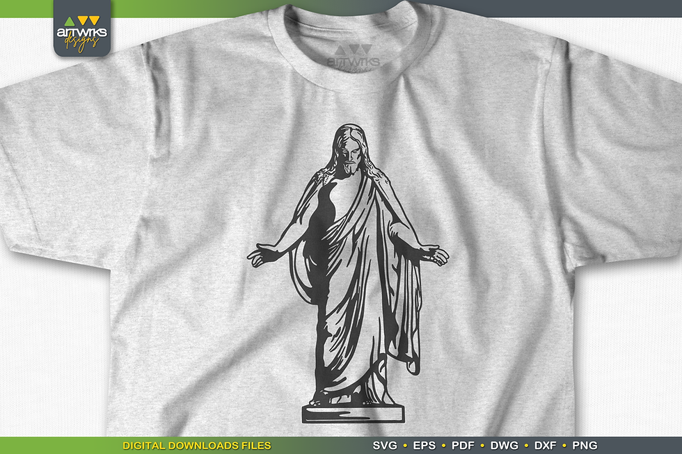 Thumbnail: Christus Cut File Lds Christus SVG Religious Cut File Jesus Christ SvG Religious