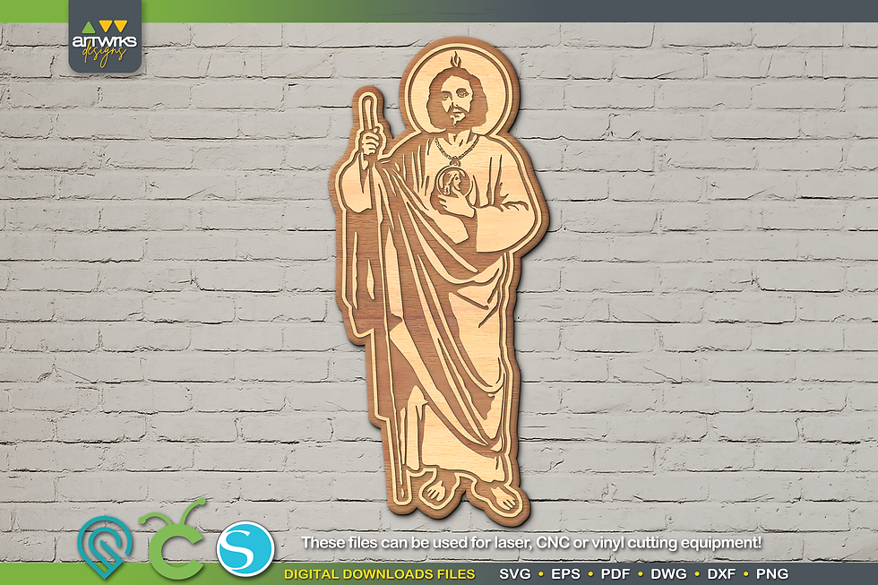 Thumbnail: SAN JUDAS SVG Saint Judas St. Jude Thaddeus SvG files for Cricut and Silhouette