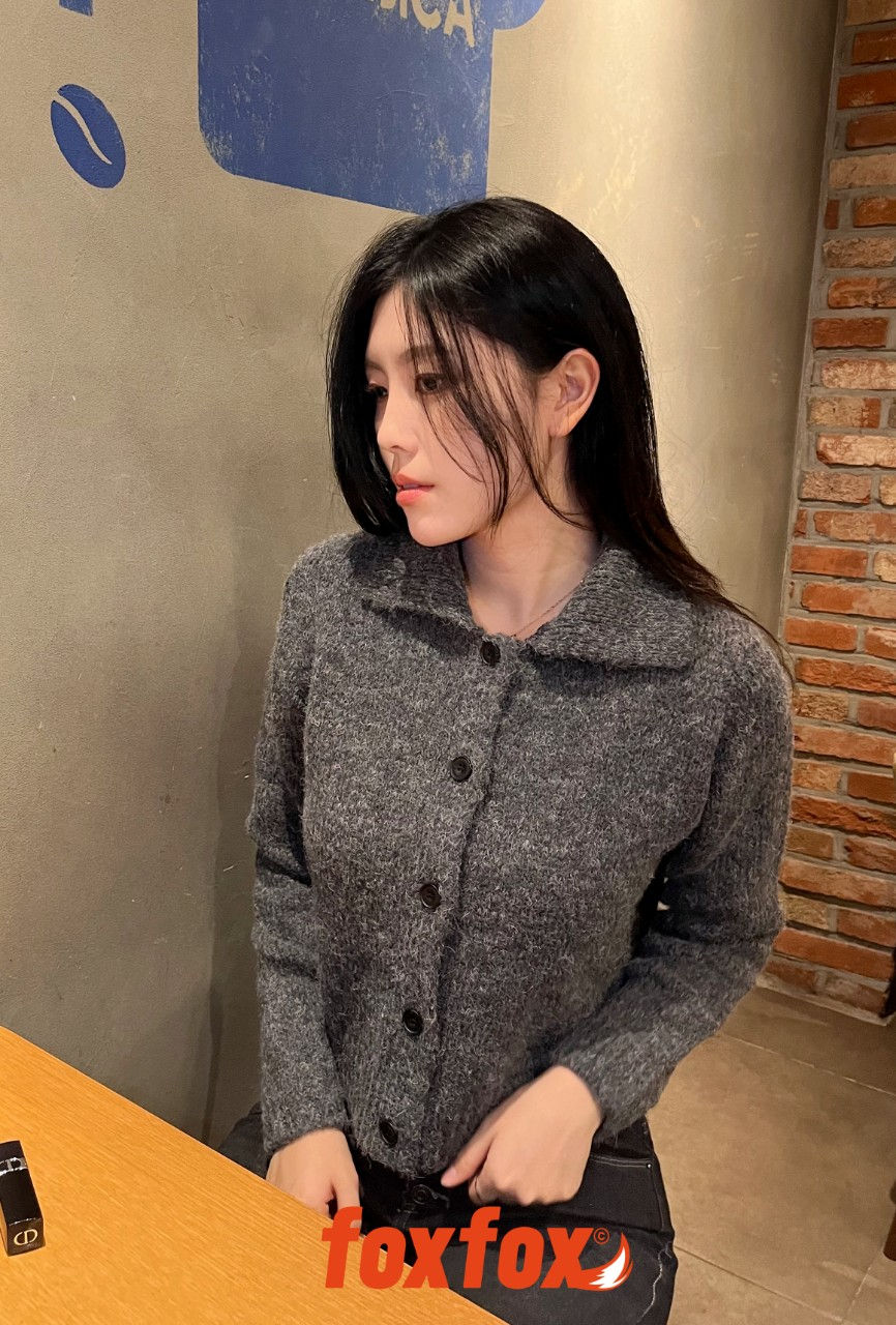Miniatura: Charcoal Bokashi Kara Knit Cardigan