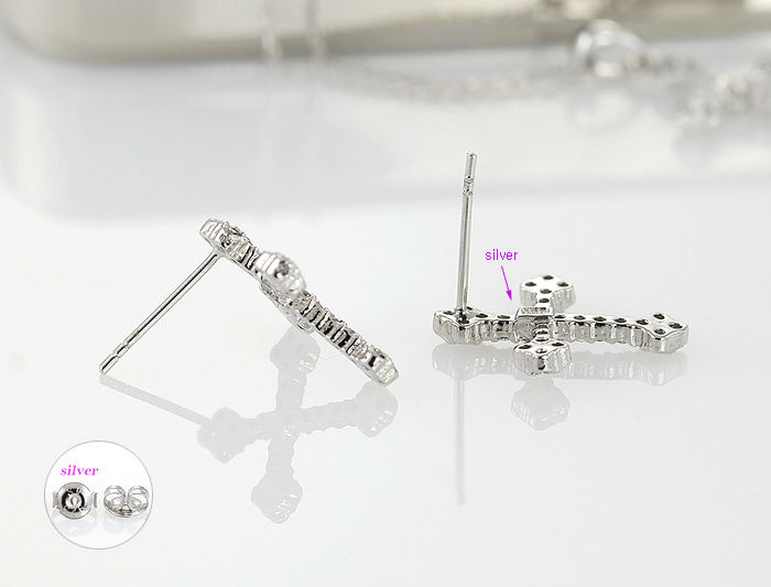 Thumbnail: Espoir Silver Earrings and Necklace Set