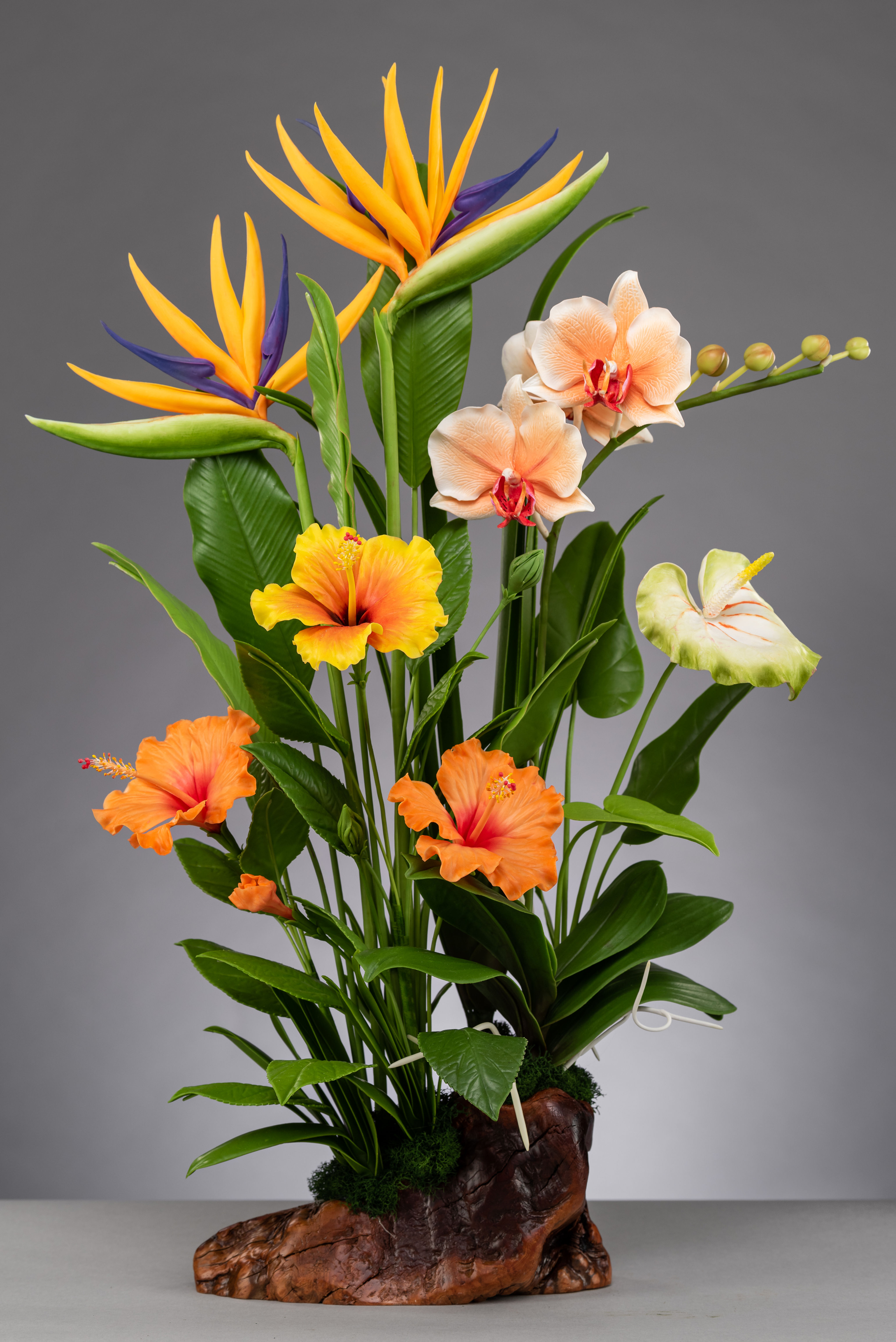 Warm Tropical Island Flower Arrangement