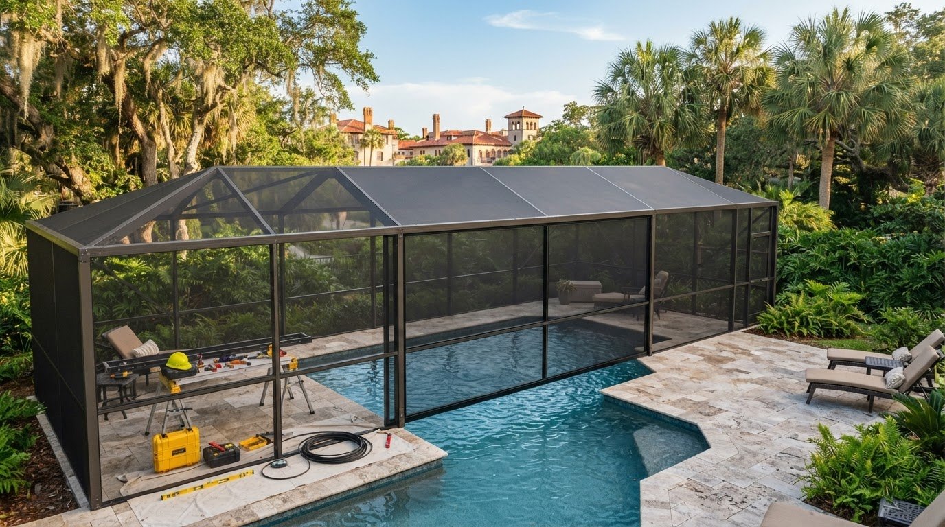 Pool Cage Renovation Ideas for Costs, Permits, and Priorities