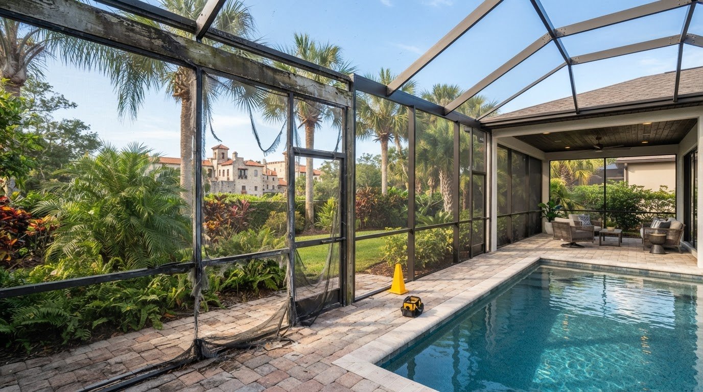 Pool Cage Rescreening in St. Augustine: What Homeowners Should Know
