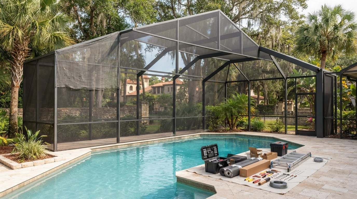 Saint Augustine Pool Cage Rescreening: A Practical Guide