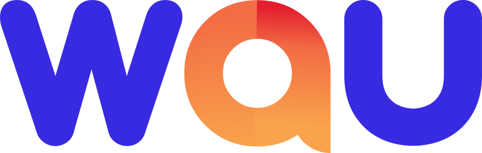 Logotipo de WAU que representa la innovación en servicios tecnológicos.
