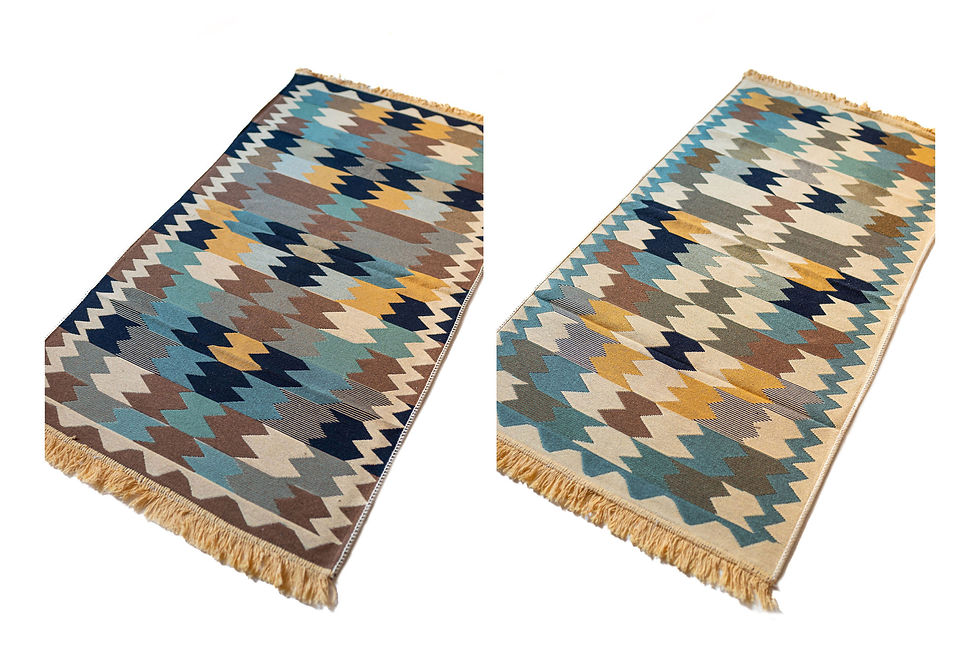 60x125 S12 zöld kétoldalas szőnyeg