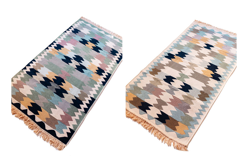 80x125 S12 zöld kétoldalas szőnyeg