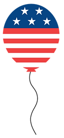 American Flag Balloon