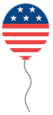 American Flag Balloon