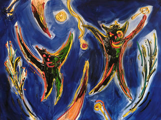 17. Saturday Night fever, huile sur toile, 2025, 160 x 120cm