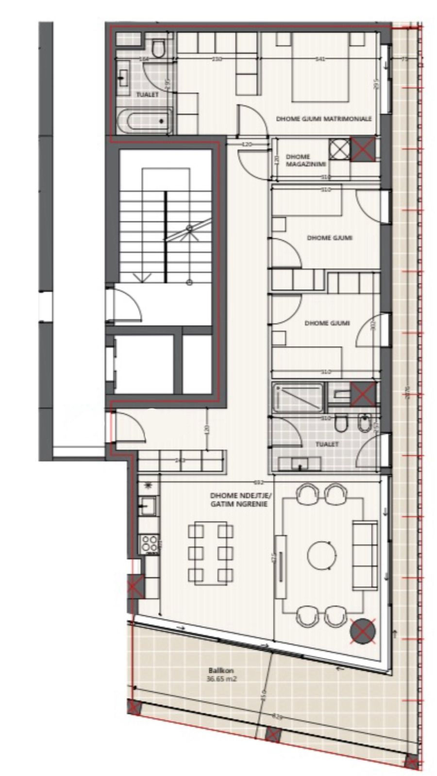 Thumbnail: Apartament 3+1 per shitje tek Residenca Vlora Marina ne Vlore.