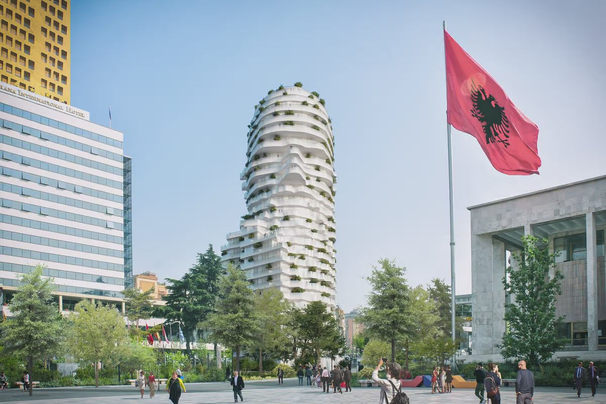 Apartament 1+1 per shitje tek Tirana Rock tek Sheshi Skenderbej.