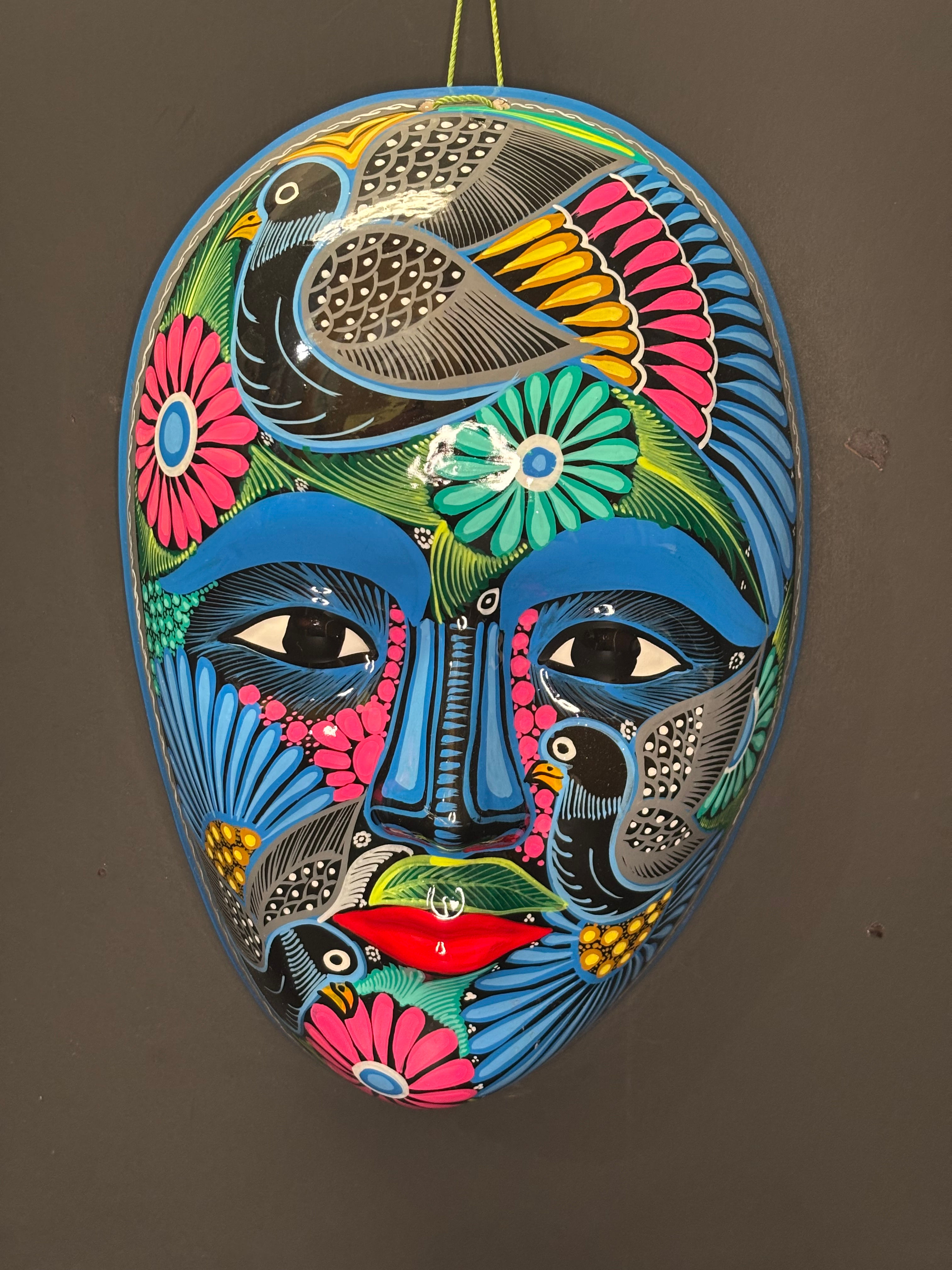 Hand Painted Ceramic Mask 