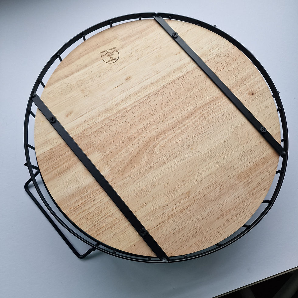 Thumbnail: 35cm Round ocean tray with natural beach
