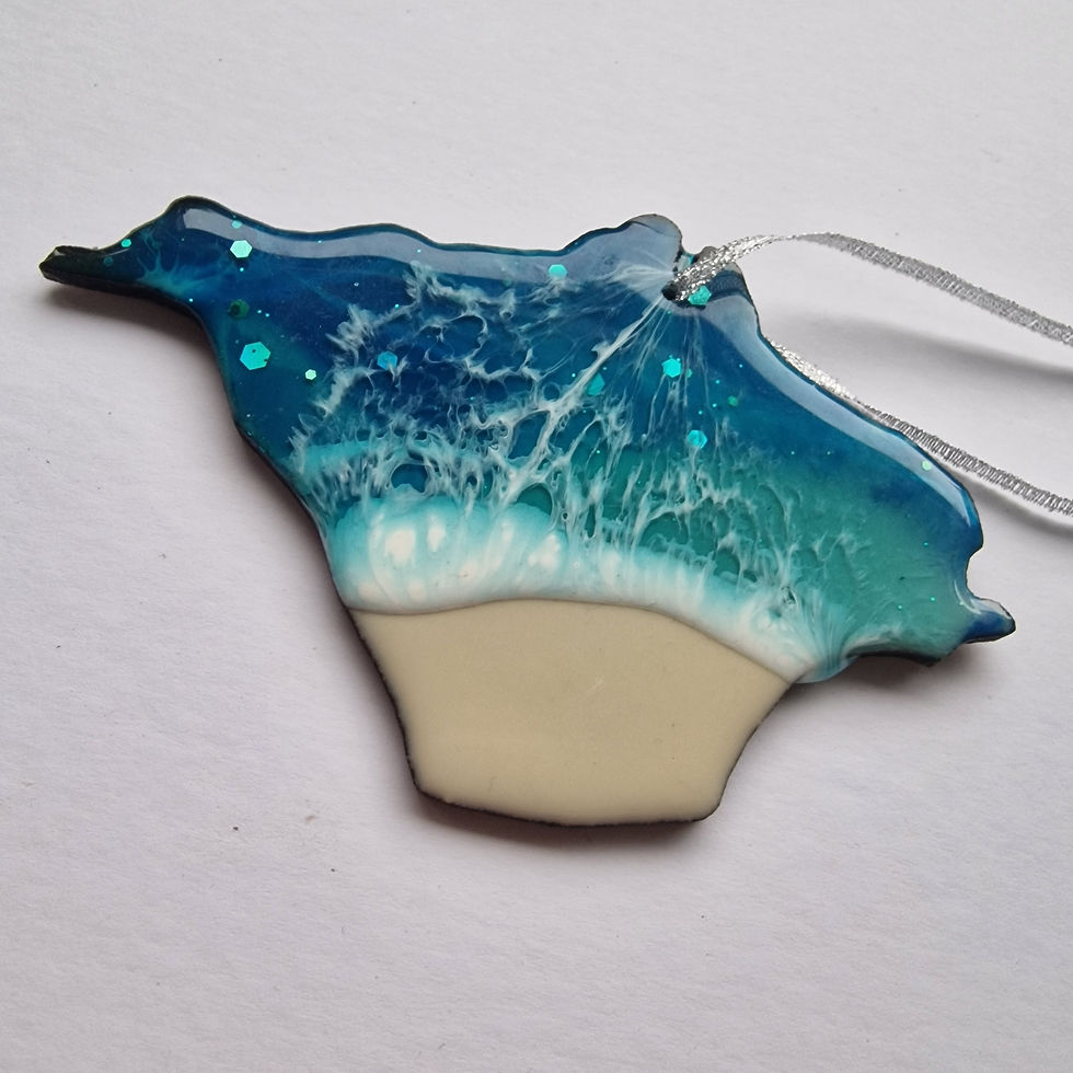 Thumbnail: Isle of wight ocean decoration - 10cm