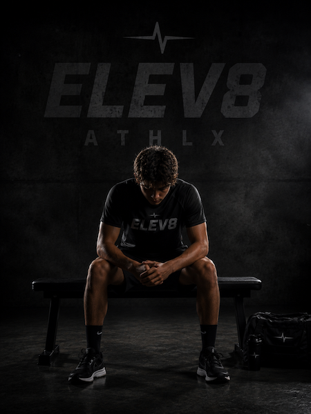 Youth Athlete wearing ELEV8 ATHLX apparel