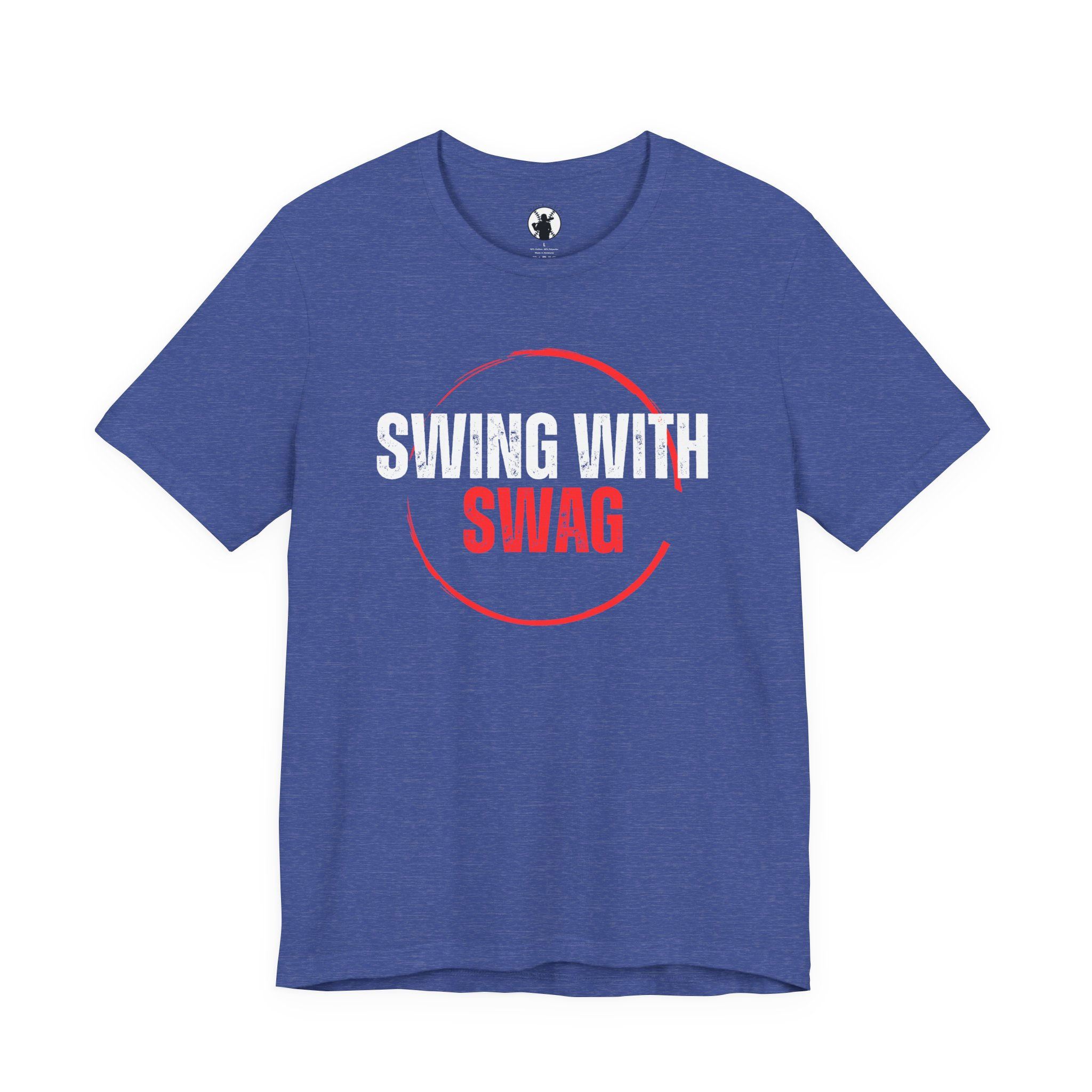 Swing with Swag | Adult Baseball Motivational Tee