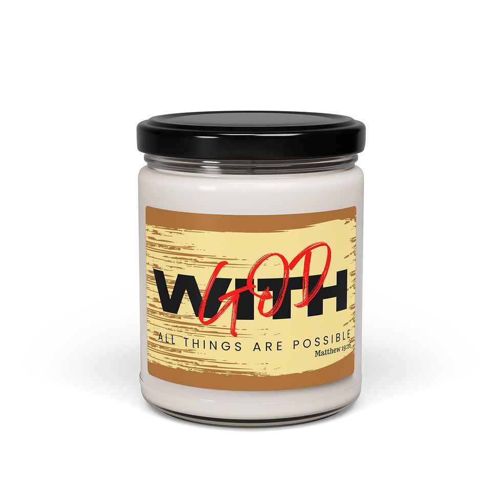 Thumbnail: With God....Scented Soy Candle, 9oz