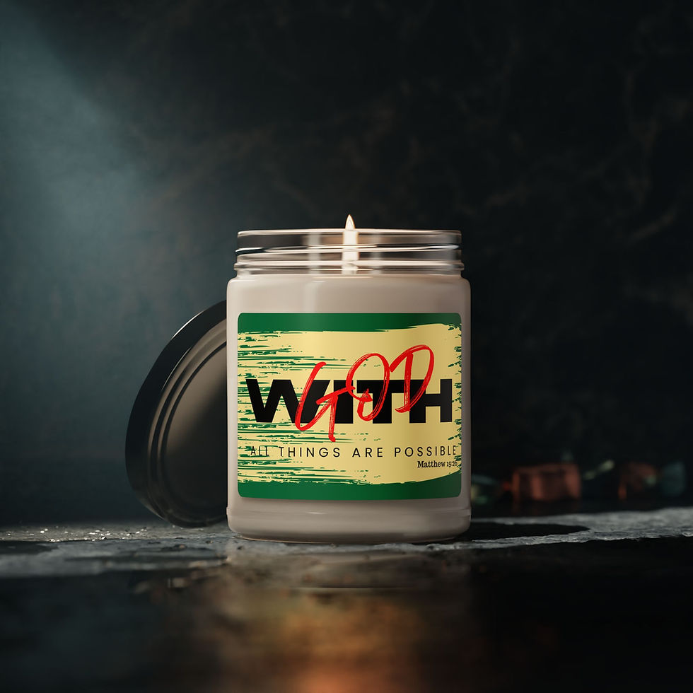 Thumbnail: With God....Scented Soy Candle, 9oz