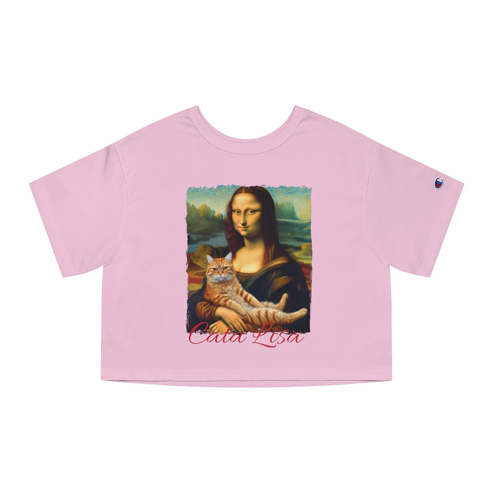 Thumbnail: Cata Lisa Cat Confessions Champion Women's Heritage Cropped T-Shirt