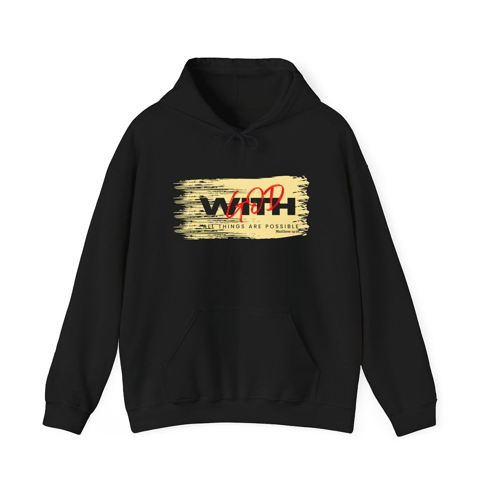 Thumbnail: With God Unisex Heavy Blend Hooded Sweatshirt