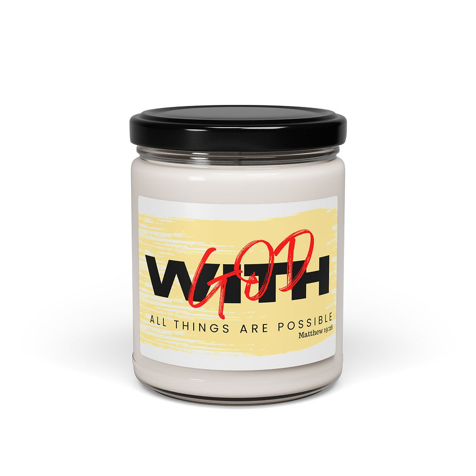 Thumbnail: With God....Scented Soy Candle, 9oz