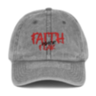Vintage Embroidered Cap - Faith Over Fear